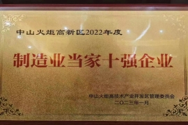 制造业当家十家企业